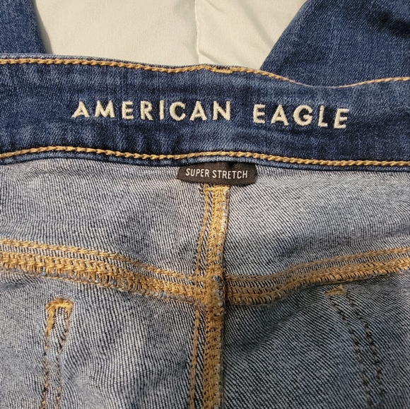 Classic Blue Distressed Crop Jeans 22 Short - Picture 3 of 5